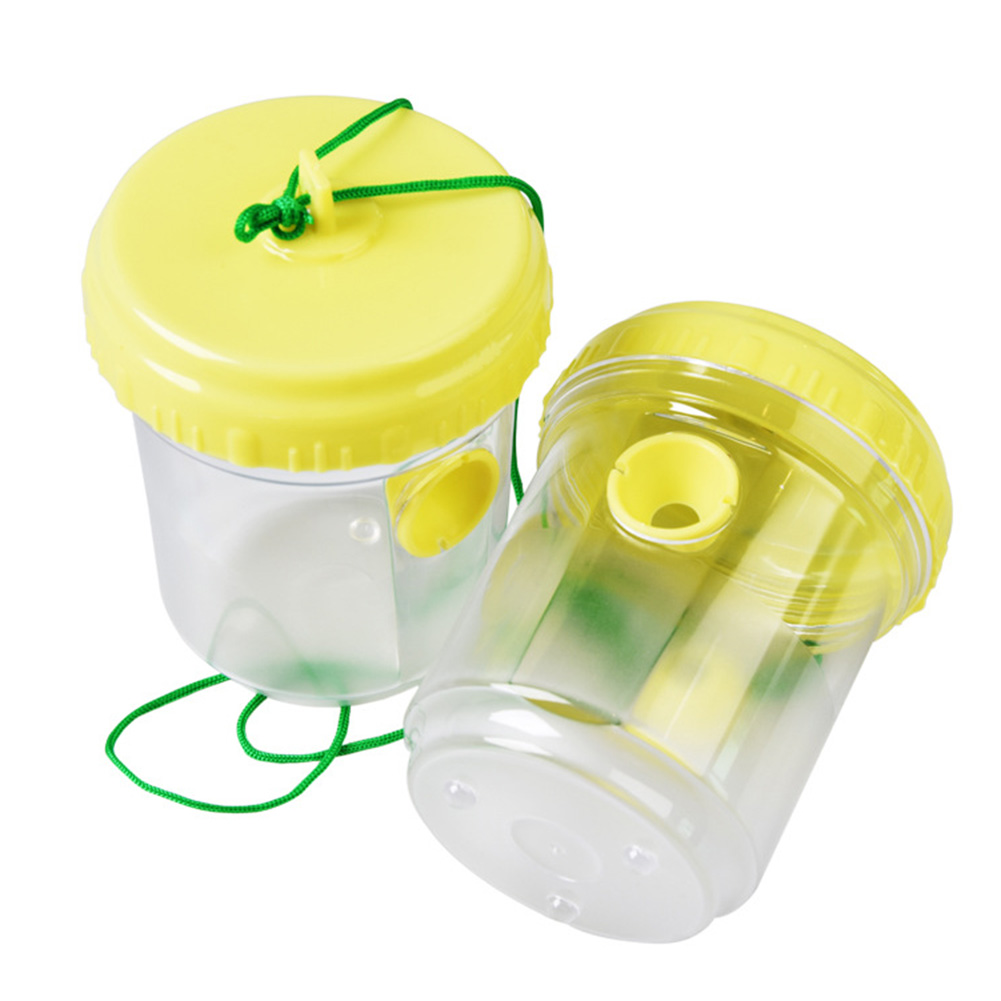 

2pcs Non-toxic Bee Catcher Insect Fly Wasp Trap Plastic Bottle for Garden, 501 Original