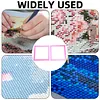 2Pcs Diamond Art Square Auxiliary Frame 3D Printing Diamond Art Desk Positioning Frame Lightweight for Boys Girls Adults Students Home Office Leisure (Sakura Pink Large)
