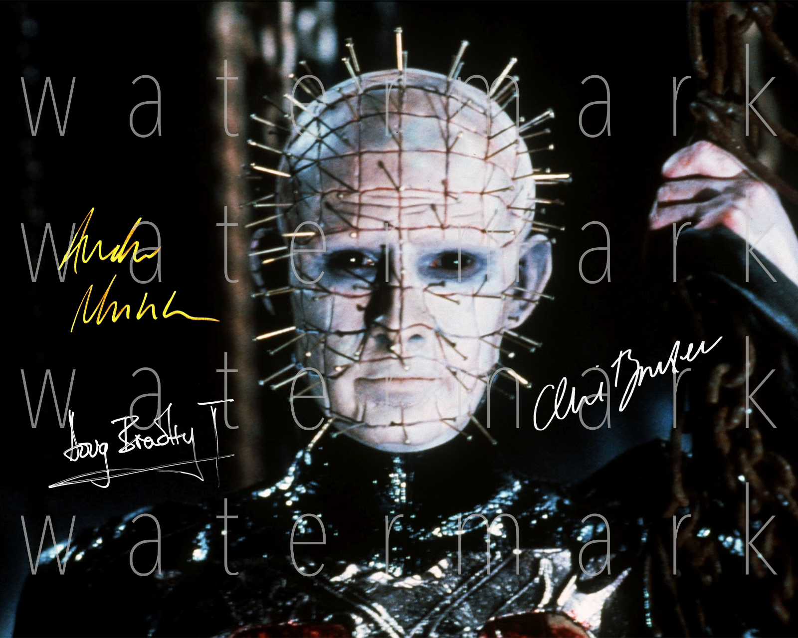 Hellraiser Doug Bradley signed 8X10 inch print Photo Poster painting poster picture autograph RP