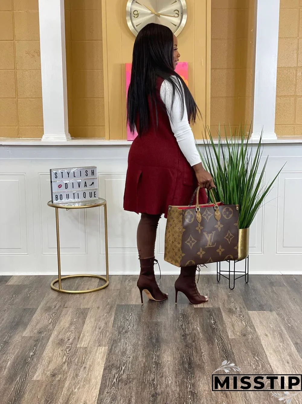 Solid Color Sleeveless knit Sweater Vest Cardigan