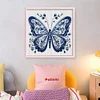 Butterfly-11CT Stamped Cross Stitch 40*40cm/15.75*15.75in