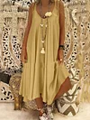 Casual Spaghetti-neck Maxi Dress