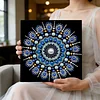 DIY Pearl Painting Mandala for Home Wall Decor with Frame(25x25cm)
