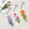 3Pcs Diamond Painting Flower Bookmark Making Kit Decoration
