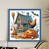 Pumpkin Rooster Cottage-11CT Stamped Cross Stitch 40*40cm/15.75*15.75in tapestrymarket