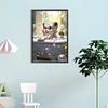 Diamond Painting -DIY Full Square Drill Bubbles and White Tiger(40x60cm)
