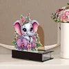 Diamond Painting Baby Elephant Candle Holder for Aromatherapy Art Crafts