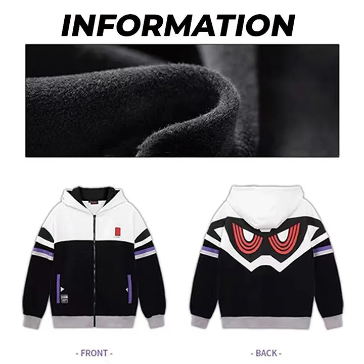 Kamen Rider Ex-Aid Inspired Oversized Zip-Up Hoodie – Casual