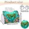 (24cm)Diamond Art Tissue Box Cover DIY PU Desktop Organizer Large(Turtle)