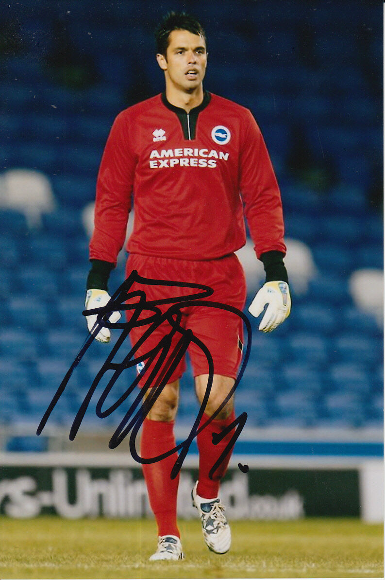 BRIGHTON & HOVE ALBION HAND SIGNED PETER BREZOVAN 6X4 Photo Poster painting 7.