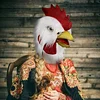 Rooster Mask Chicken Head Mask for Adult, Animal Cock Latex Props for Halloween Cosplay Costume Party Masquerade