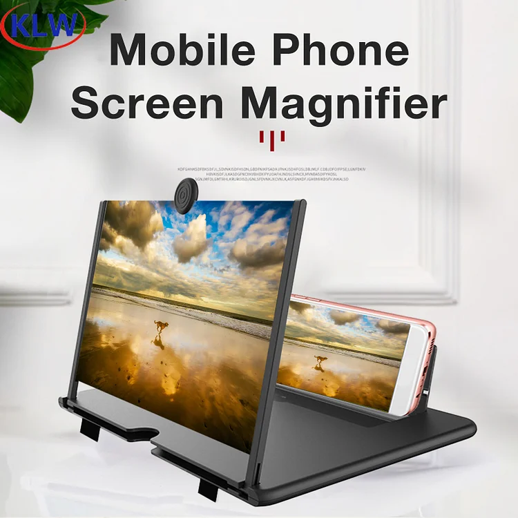 Magnifier 3D Enlarger Magnifying Amplifier Bracket Universal Foldable Desk Phone Holder Stand