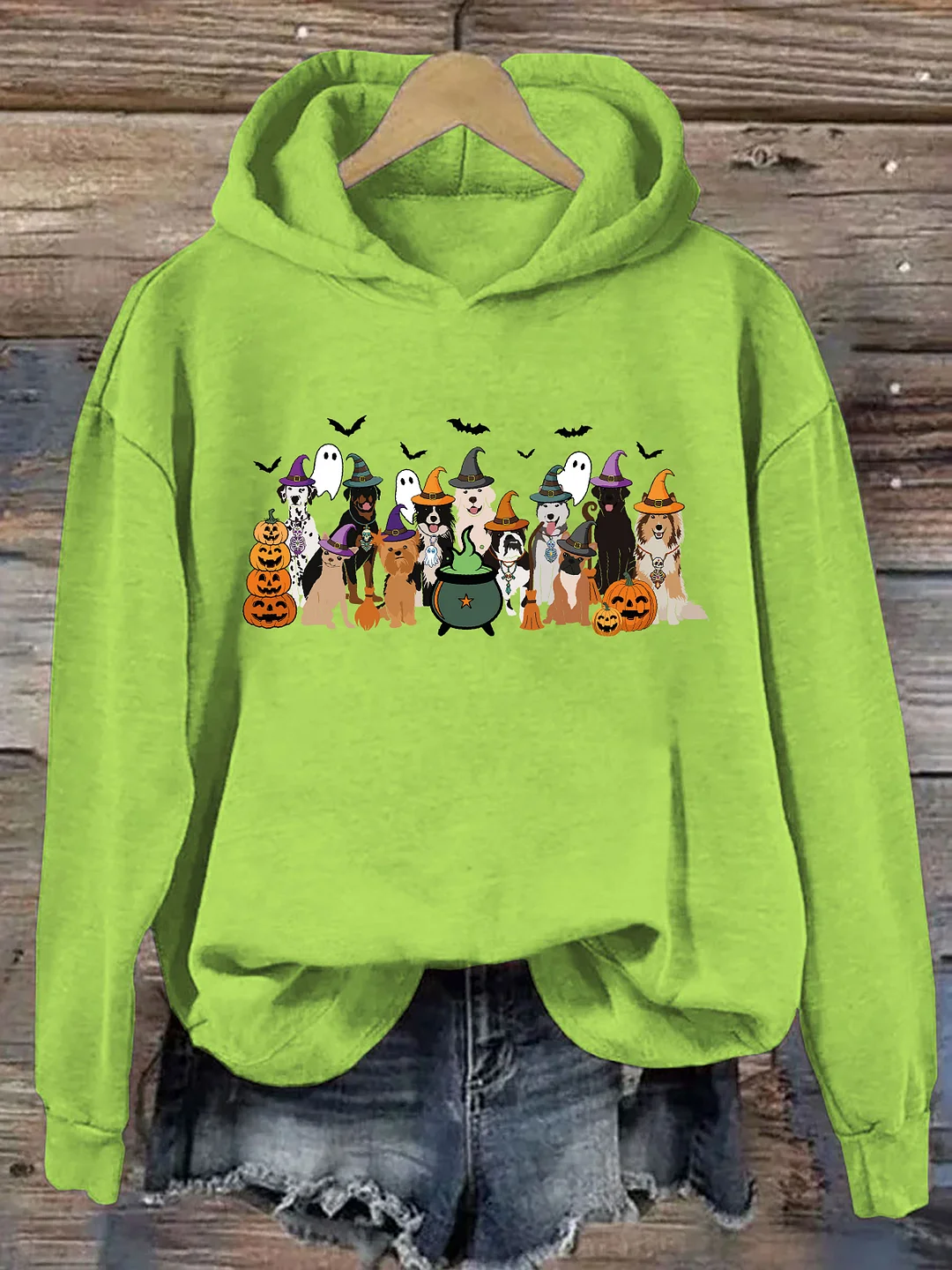 Witch Dogs Halloween Hoodie