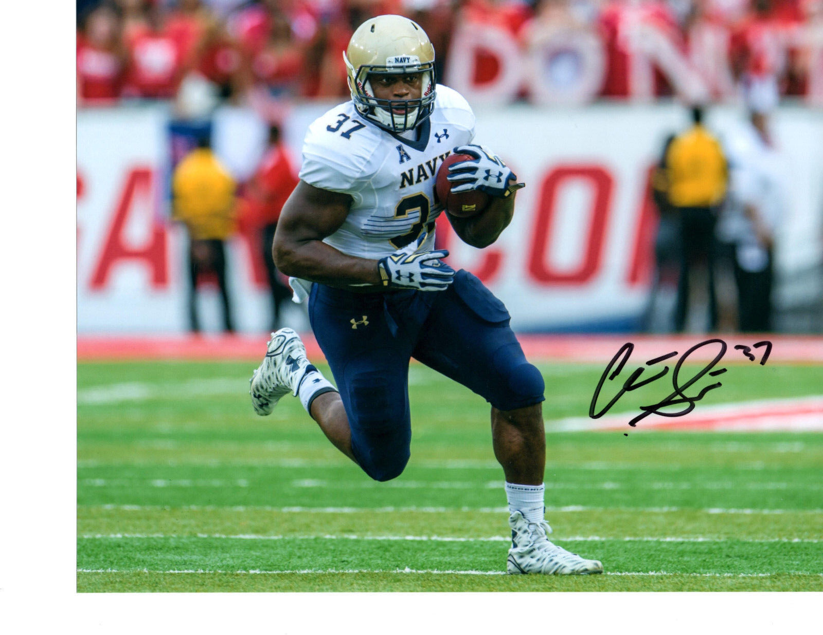 Chris Swain Navy Midshipmen football hand signed autographed 8x10 Photo Poster painting c