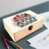 5D DIY Diamond Painting Handmade Wood Storage Box Crystal Storage Case (Chicken)