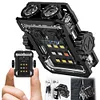 Dual LED Portable Keychain Light 600mAh USB Rechargeable Camping Pocket Lantern