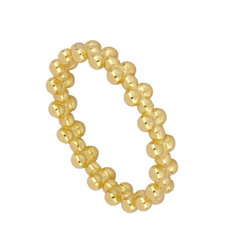 1 Piece Minimalist Round Copper Plating 14k Gold Plated Rings