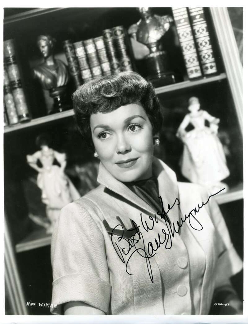 Jane Wyman JSA Coa Signed 8x10 Photo Poster painting Autograph