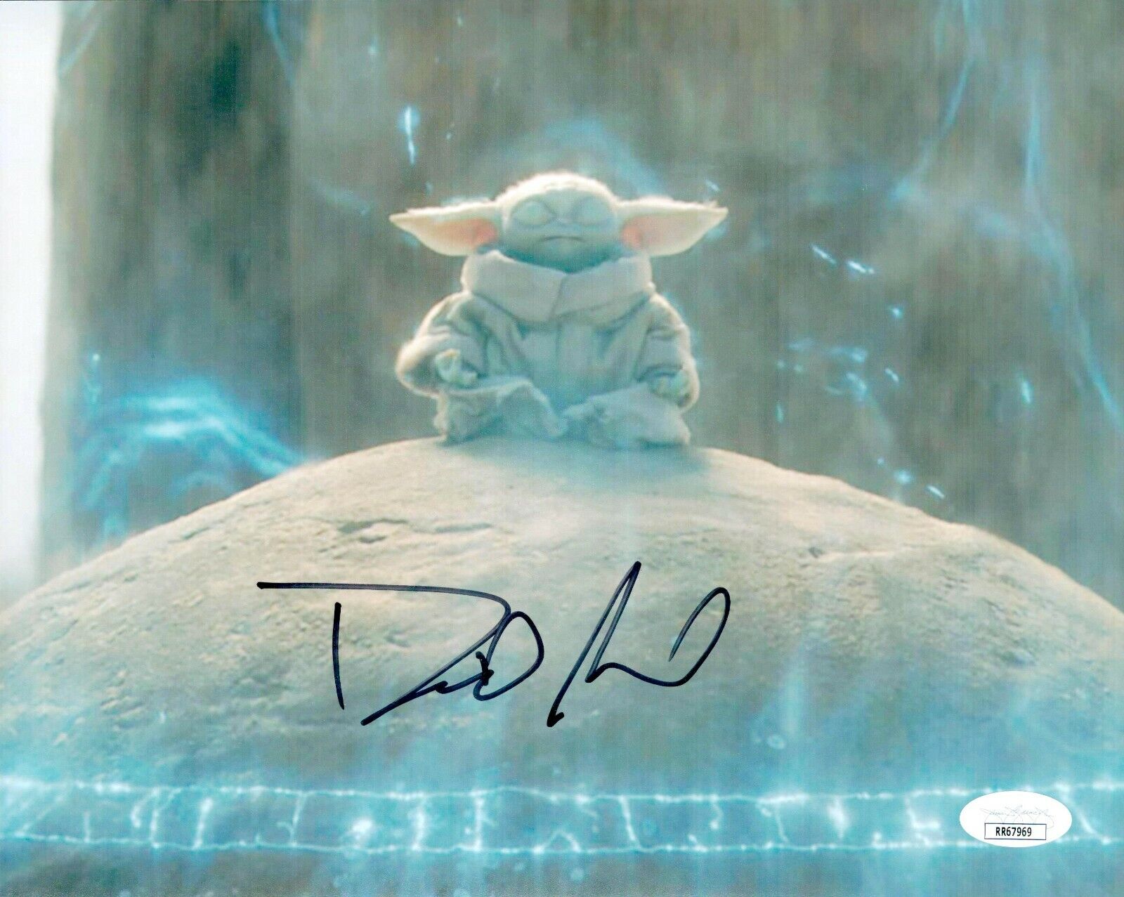 DAVID ACORD Signed 8x10 Mandalorian BABY YODA GROGU Photo Poster painting Autograph JSA COA