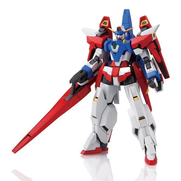 【In Stock】BANDAI HG 1/144 AGE-3 Rail type up to orbital Up to age Assembly model