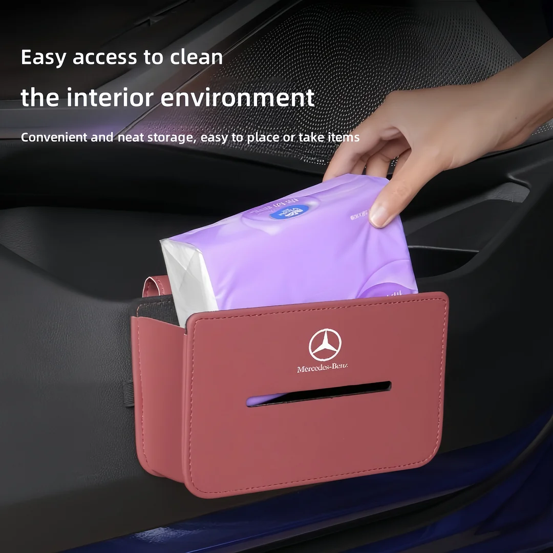Car storage box storage pocket bag car door tissue box storage box