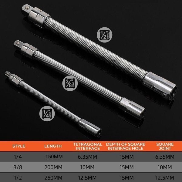 Electric Wrench Sleeve Universal Extension Rod 