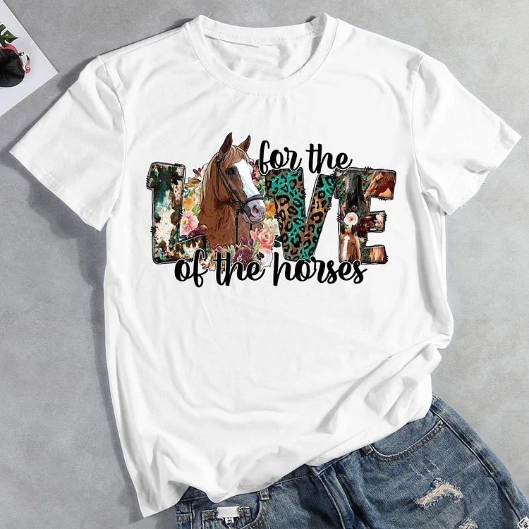 PSL - For the love of the horses T-shirt Tee -012129