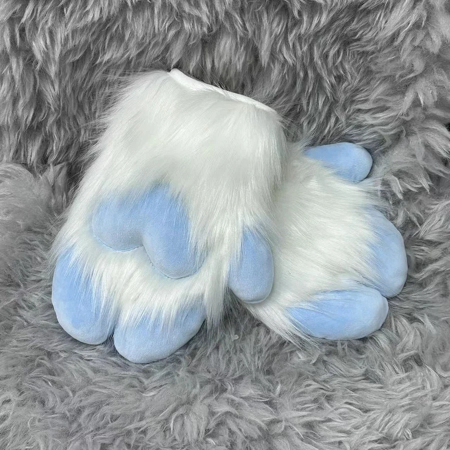 Furry Soft-Haired Sheep Hoof Paw Fursuit Paws