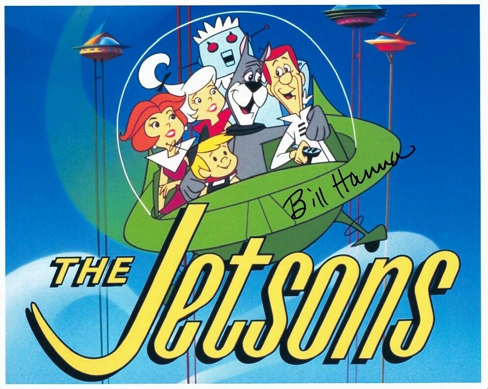 WILLIAM BILL HANNA hand-signed THE JETSONS 8x10 authentic w/ CLASSIC CARTOON