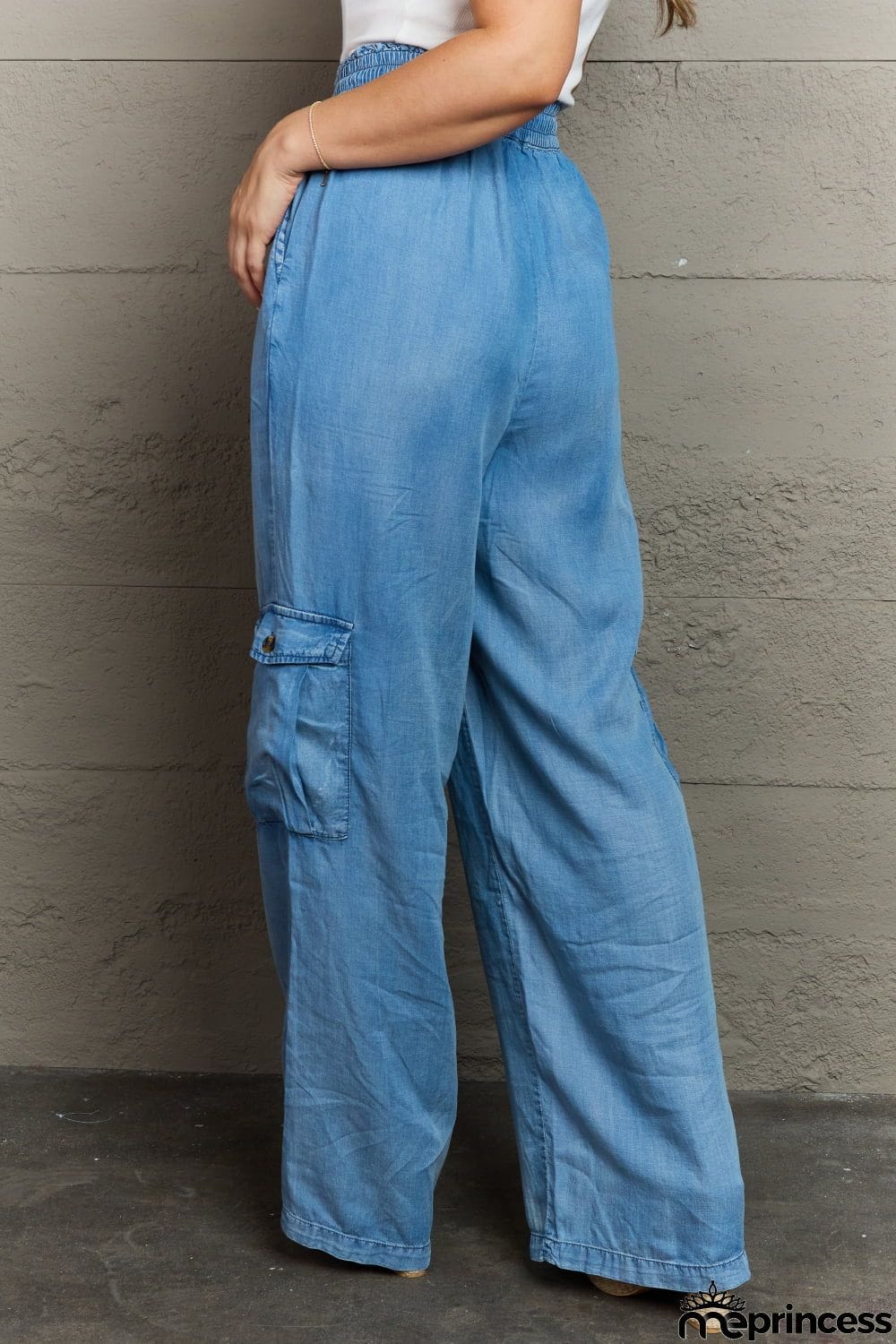 Denim Cargo Pants
