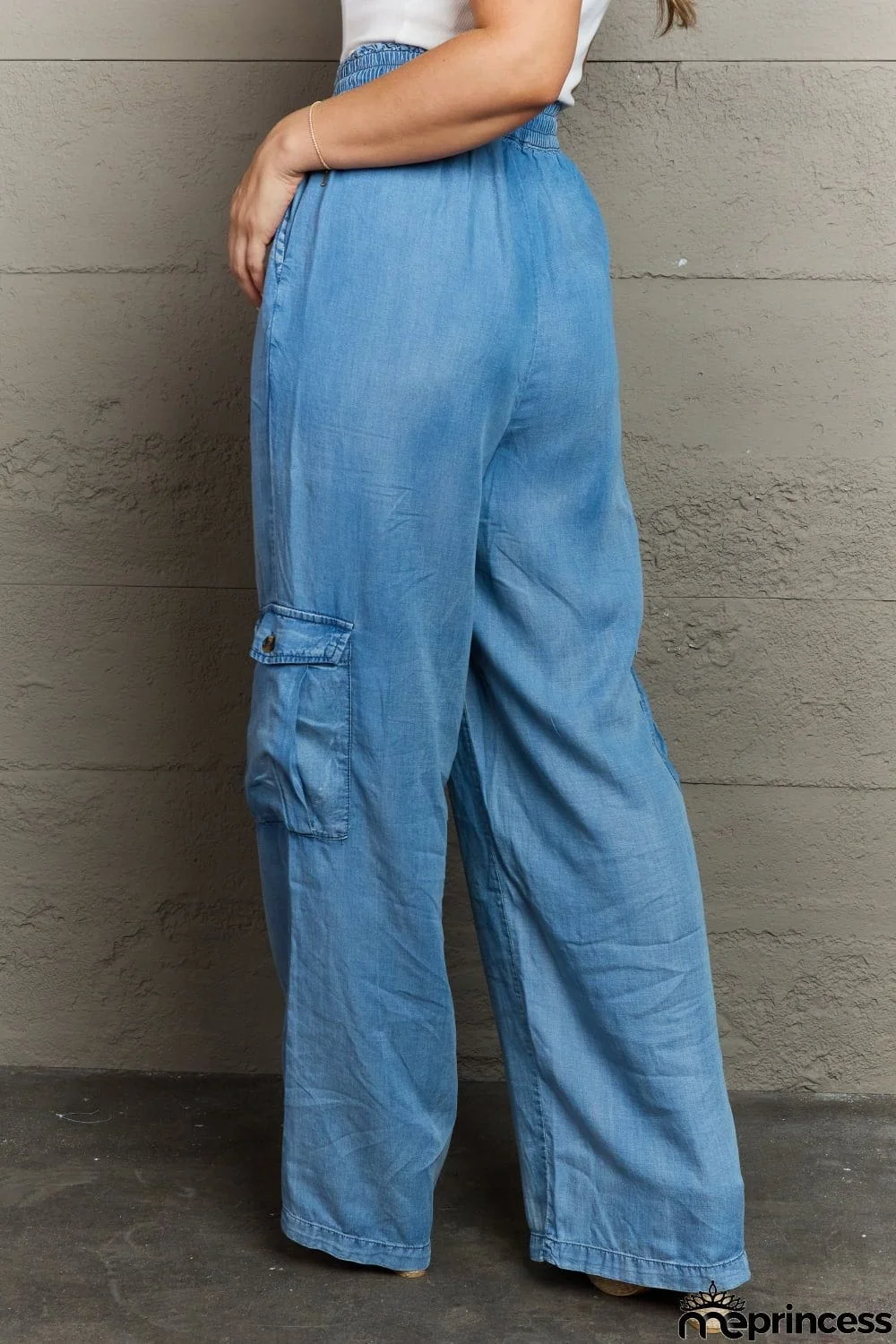 Denim Cargo Pants