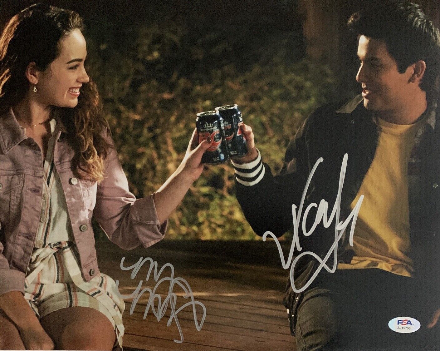 Mary Mouser & Xolo Mariduena Signed 11X14 Photo Poster painting Cobra Kai PSA AJI5753