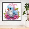 Flauschiger Vogel - speziell geformtes Diamantgemälde - 30*30cm