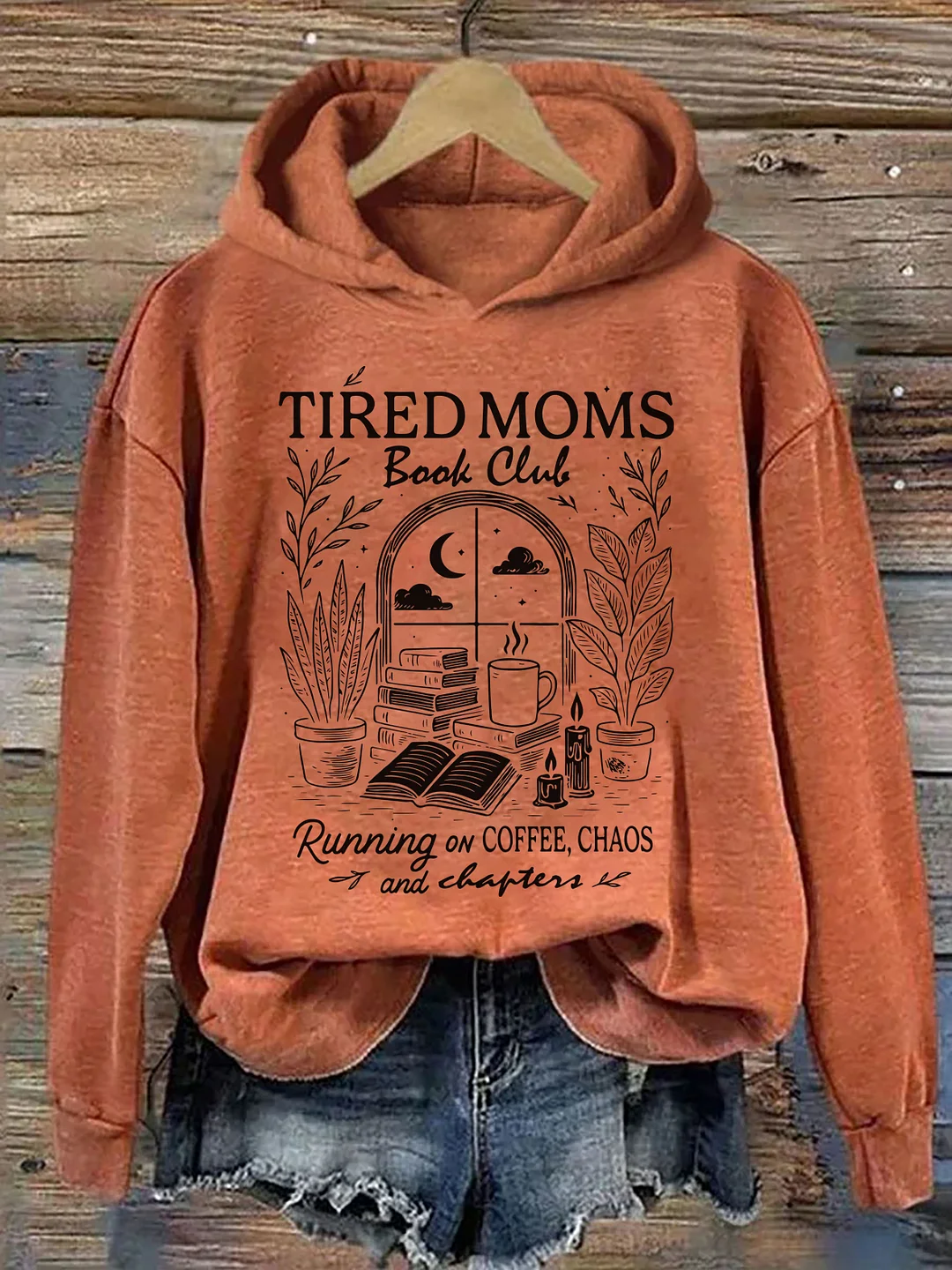 Tired Moms Book Club Hoodie