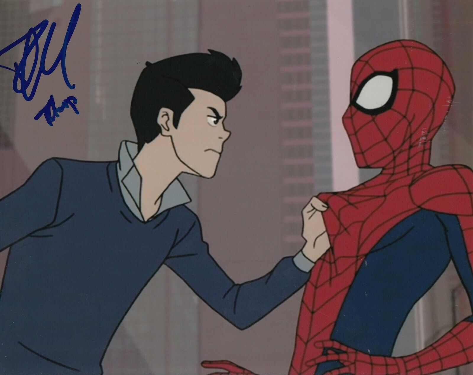 ROBBIE DAYMOND signed (SPIDER-MAN) TV show *PETER PARKER* 8X10 Photo Poster painting W/COA #3