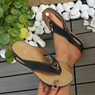 Yyvonne Summer New Large-Size Lady Slopes And Jacket Sandals Beach Women Slippers
