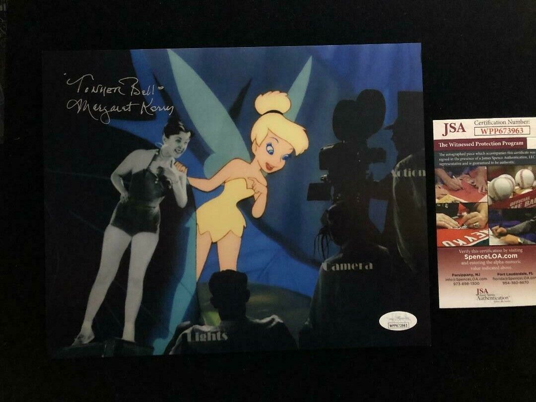 NEW Margaret Kerry Signed Photo Poster painting Disneyland s Original Tinker Bell JSA Authentic