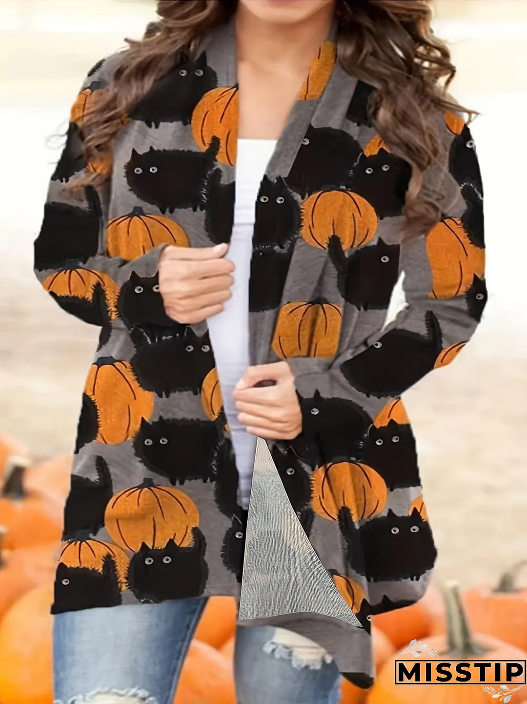 Plus Size Soft Plaid Button Down Jacket