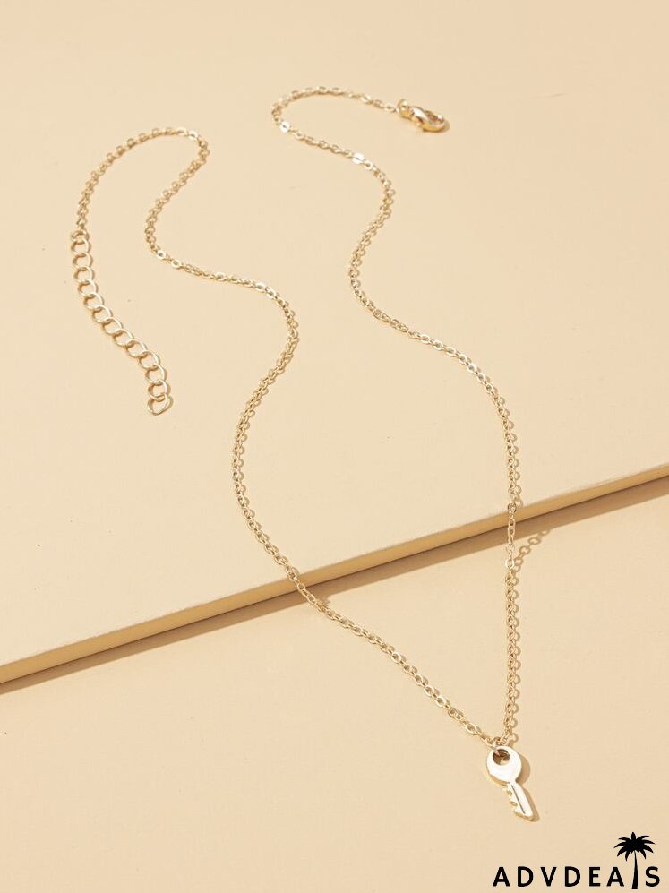 Key Charm Necklace