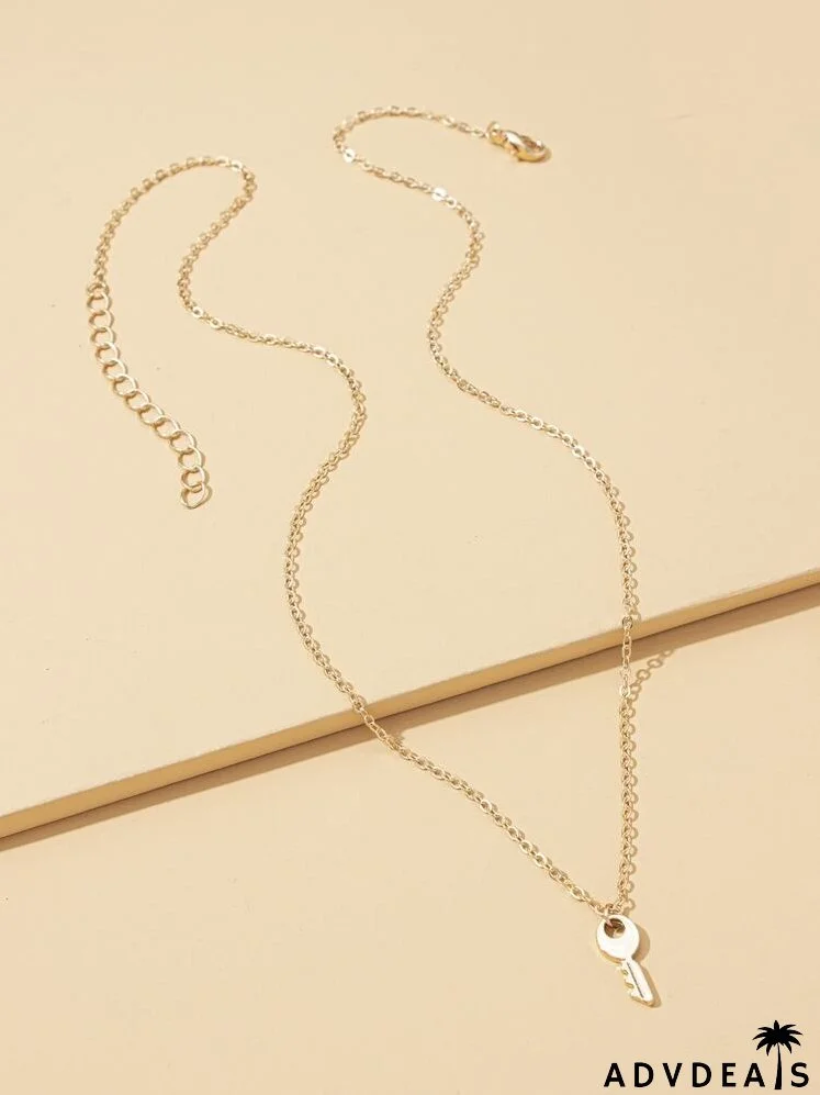 Key Charm Necklace
