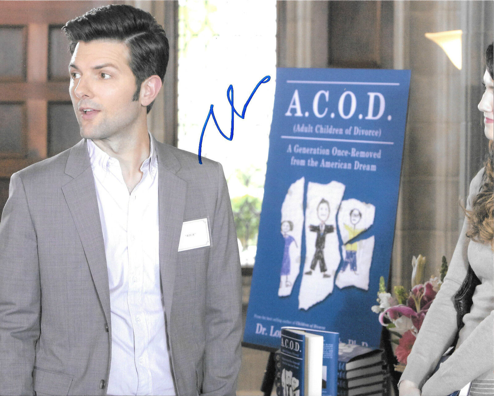 A.C.O.D. Adult Children of Divorce * ADAM SCOTT * Signed 8x10 Photo Poster painting AD1 COA