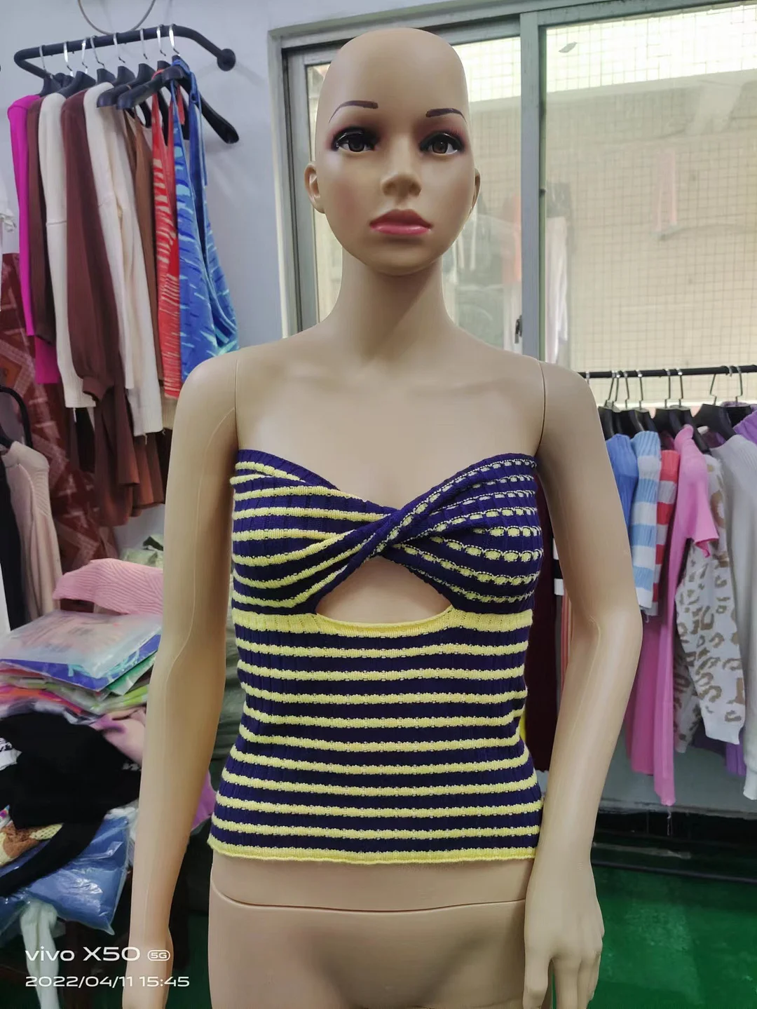 Toloer Toloer And Summer 2024 Sweater Hot Style Women's Sexy Striped Sweater Knit Strap Wipe-Outfit Ideas