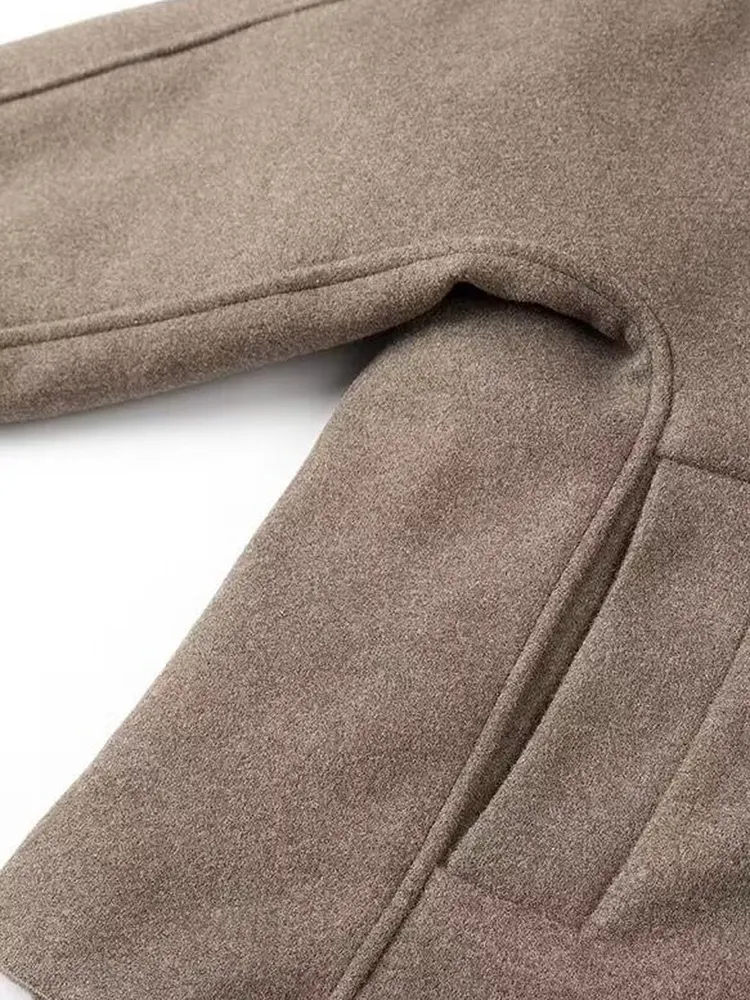 Casual Tweed Jacket for Women with Functional Pockets