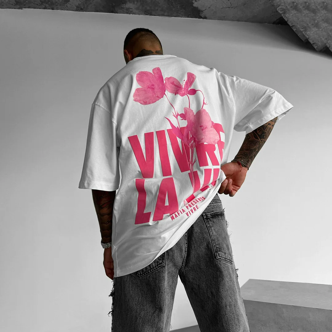 Oversize Vivre La Vie T-shirt
