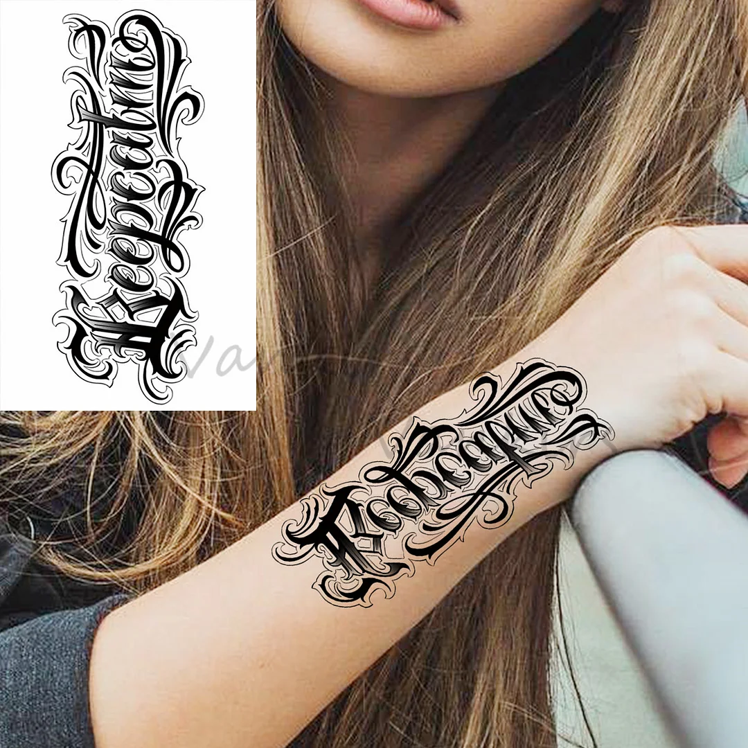 Sdrawing Cloud Coconut Tree Temporary Tattoos For Adults Girls Tiger Flower Compass Mountain Fake Tattoo Sticker Arm Leg Tatoos