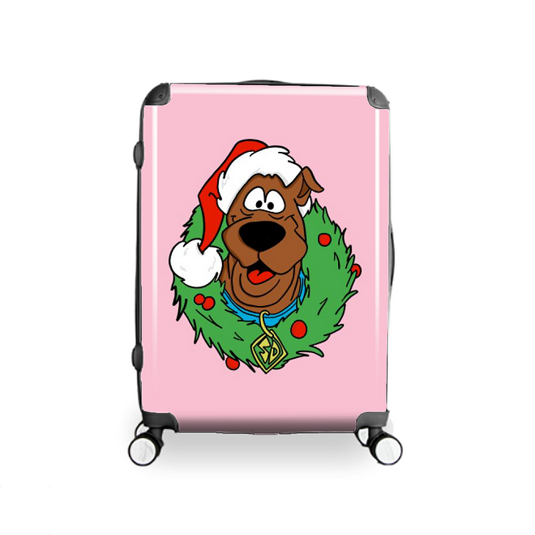 Scooby Doo In Santa Hat, Christmas Hardside Luggage