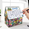 DIY Diamond Painting Special Shape Desktop Cabin Calendar Organizer Box Kit(Butterfly)