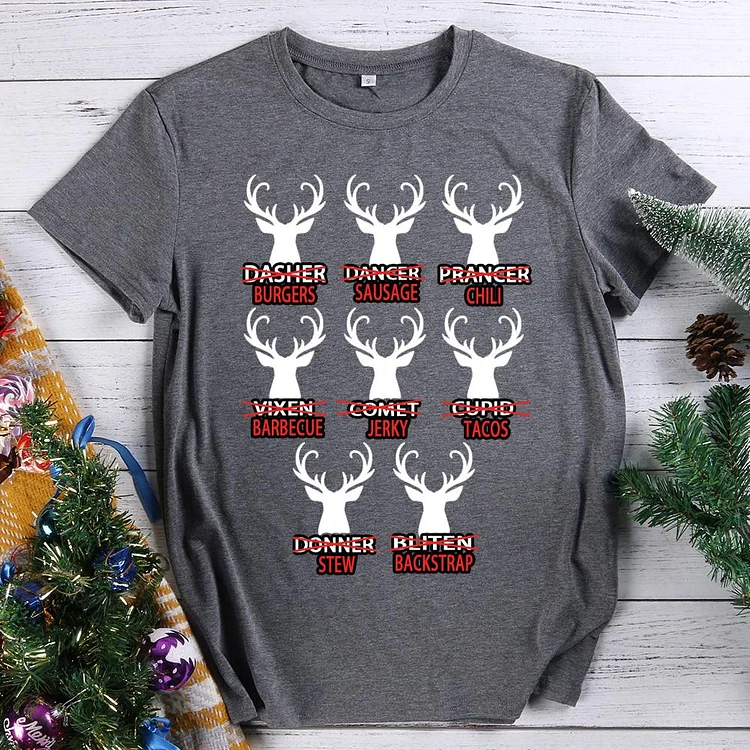 Christmas Reindeer Hunter  T-Shirt-613834-Annaletters