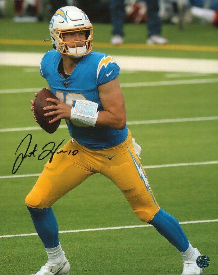 JUSTIN HERBERT - NFL Autographed Original 8x10 Photo Poster painting LOA TTM