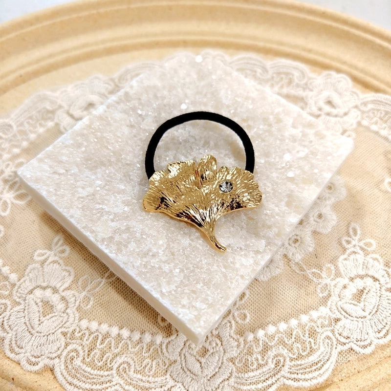 Women’s Casual Minimalist Solid Color Metal Plating Hair Tie